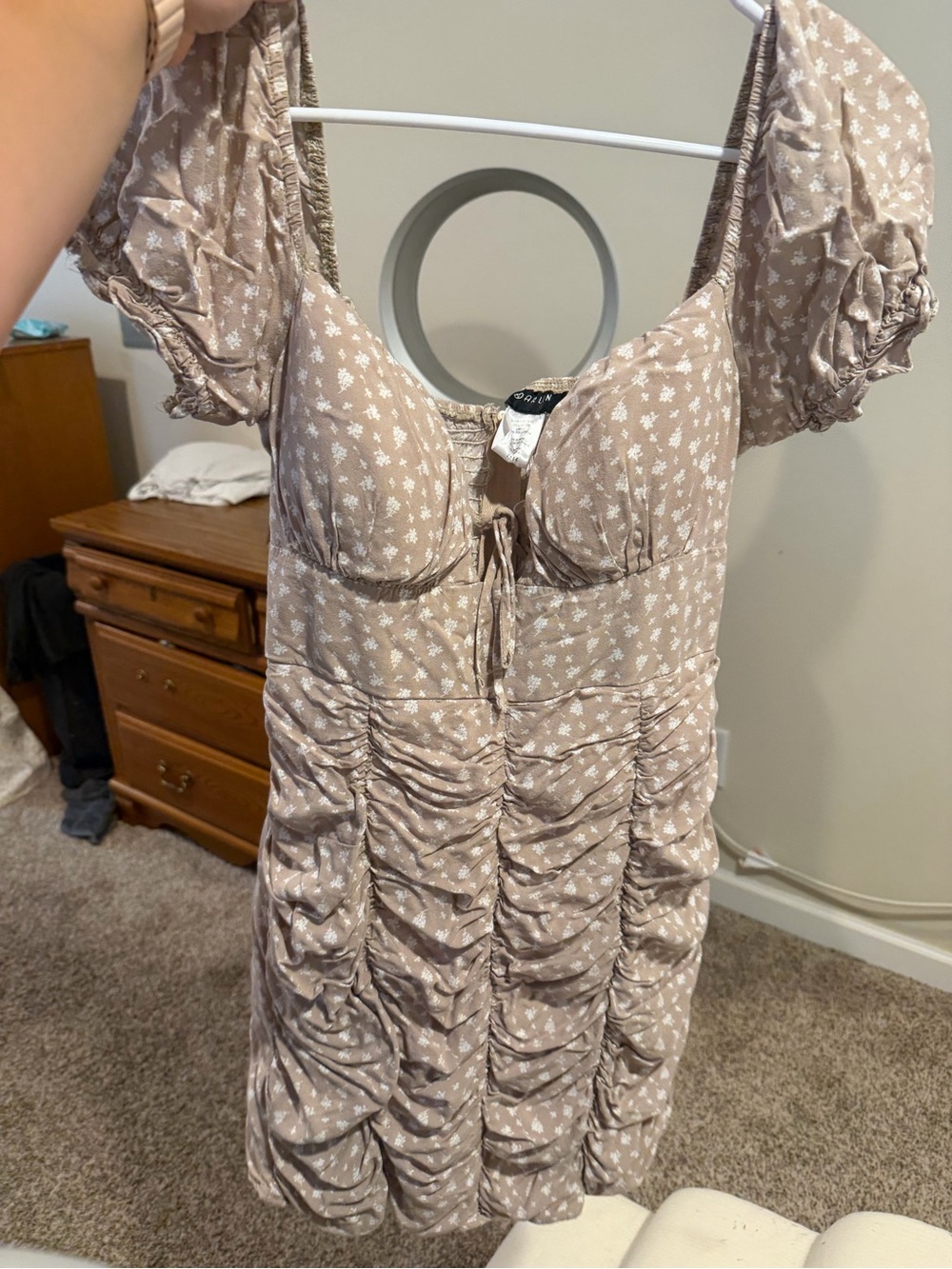 BDARLIN Beige Floral Women’s Dress